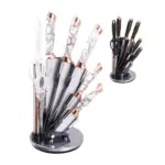 Kit Faqueiro Churrasco Inox 9 Peças JYW-052 – Elegância e Durabilidade