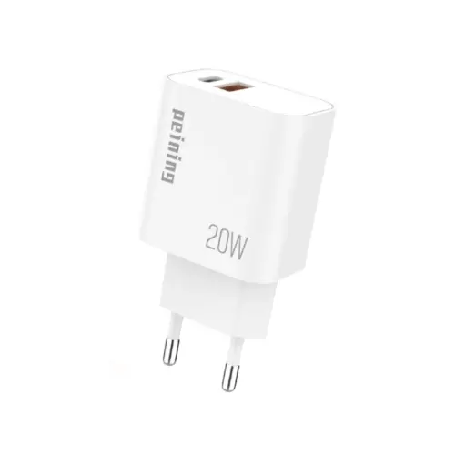 Fonte USB + Tipo C 20W Peining PEI-PD101 – Rápida e Confiável