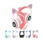 Fone de Ouvido Sem Fio Gatinho BM-222 – LED Colorido e Som Envolvente - Imagem 2