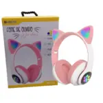Fone de Ouvido Sem Fio Gatinho BM-222 – LED Colorido e Som Envolvente - Imagem 4