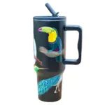 Copo Térmico Beaked Birds 1200ml JYW-402 – Conserva a Temperatura e Estilo - Imagem 3