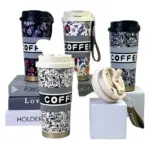 Garrafa Térmica Coffee 500ml BM-P1805 – Estampa Btop e Inox