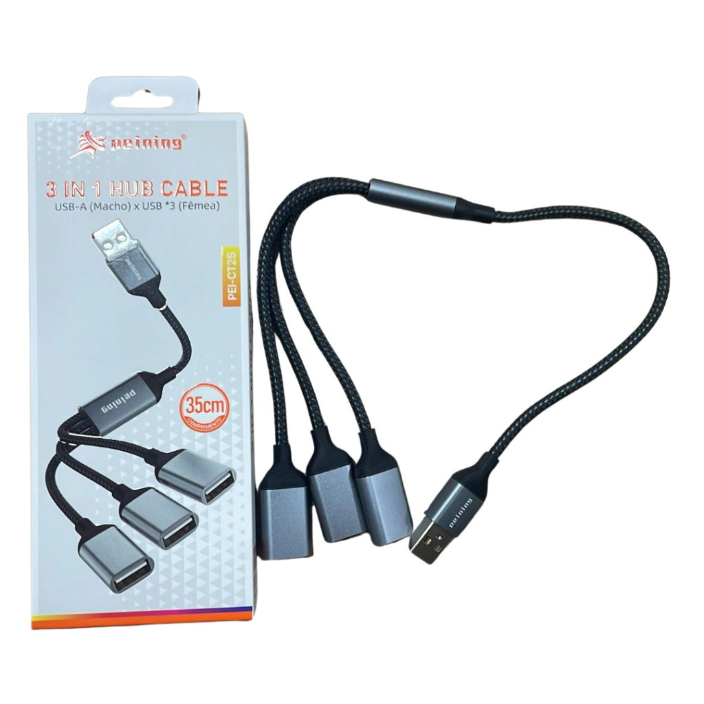 site-72-63fa9dbd02ee7b9ed717587469952550-1024-1024 Hub 3 em 1 USB PEI-CT25 – Conexão Rápida e Prática - Imagem 1