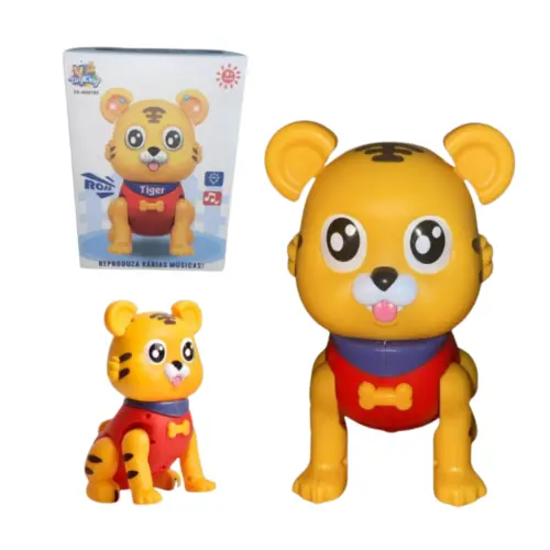 Brinquedo Tigre Dançarino TK-AB6192 – Musical e Interativo