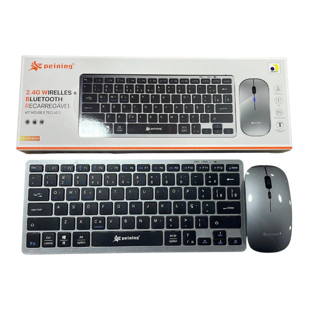 site-74-f2498430f23e468cfa17587467560797-1024-1024 Kit Mouse e Teclado Sem Fio PEI-FR3024 – Design Slim e Confortável - Imagem 1