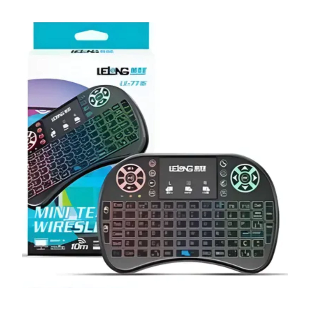 site-78d114d9adeaab5a1917588175280677-1024-1024 Mini Teclado Wireless LE-7716 Lelong – Portátil e Funcional - Imagem 1