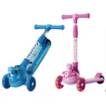 Scooter Infantil Dobrável AL-BC20 – Roda Brilhante e Estilo