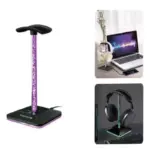 Suporte RGB para Fone de Ouvido MSY-9991 Tomate – Iluminação Gamer e Estilo