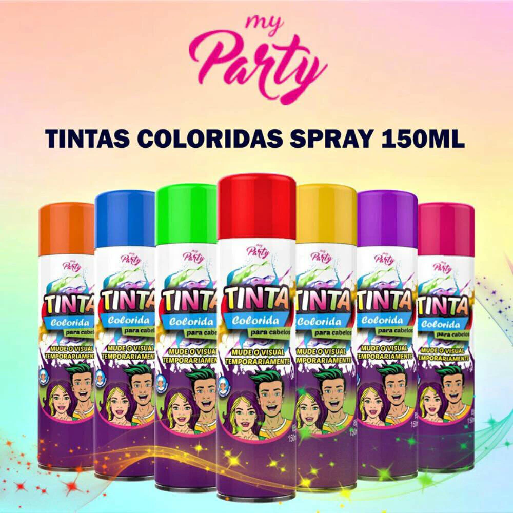 tintas-837f45dd6d72eb268f17388624473124-1024-1024 Tinta Colorida para Cabelos My Party – Diversão e Cor Instantânea - Imagem 1