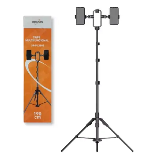 Tripé Multifuncional 190cm OR-PL2605 – Profissional e Ajustável