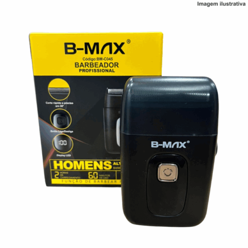 Barbeador Profissional BM-C045 B-Max – Corte Preciso e Silencioso