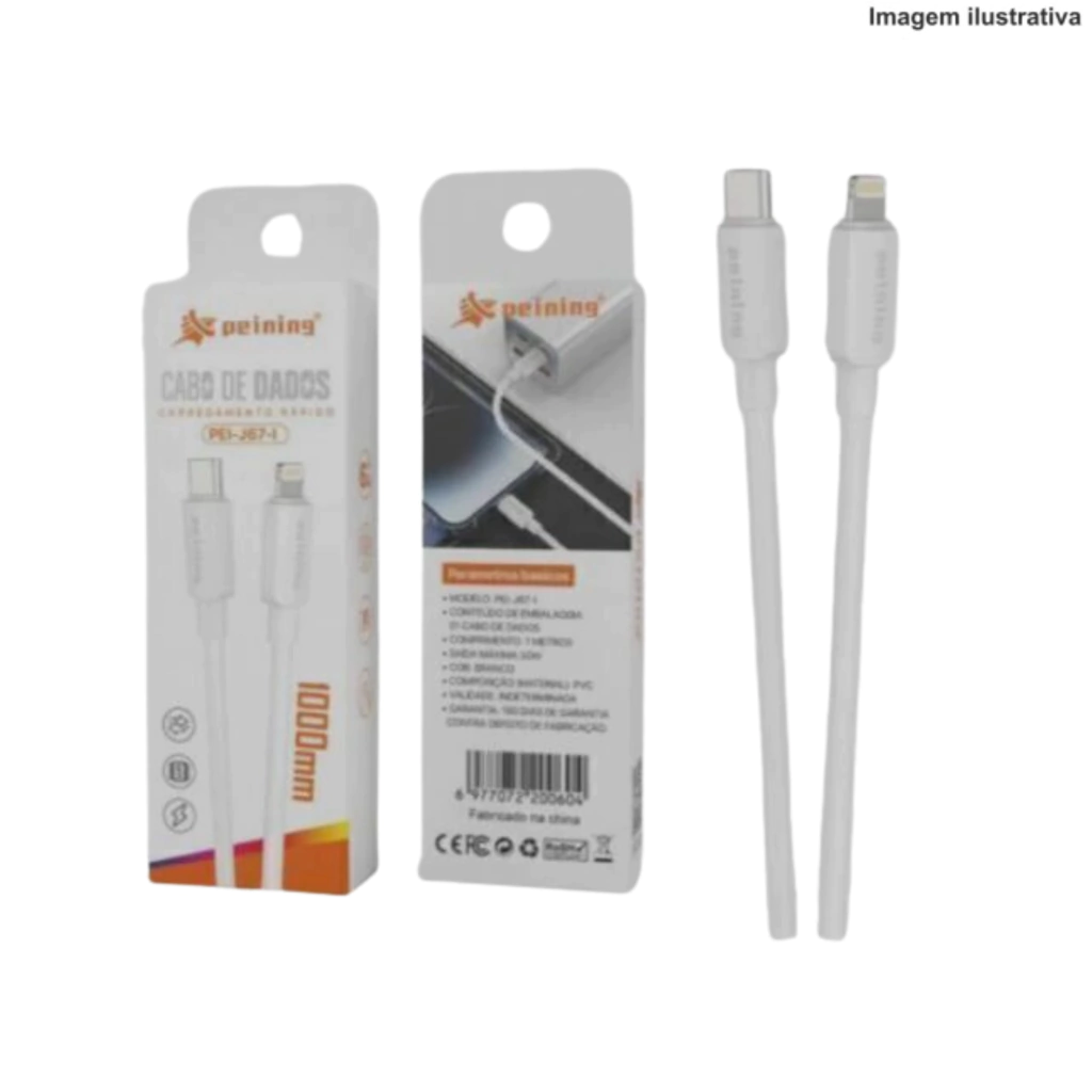 we-14-831422c4a0514b50b517379768927883-1024-1024 Cabo de Dados iOS/TPC 1M Peining PEI-J67-I – Carregamento Rápido e Confiável - Imagem 1