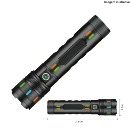 Lanterna Multifuncional Recarregável 50000W PEI-CA02 – Potência e Versatilidade