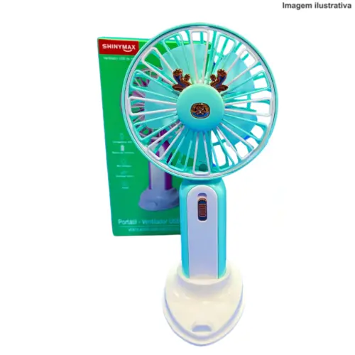 Mini Ventilador de Mesa DD5628 Shinymax – Silencioso e Potente