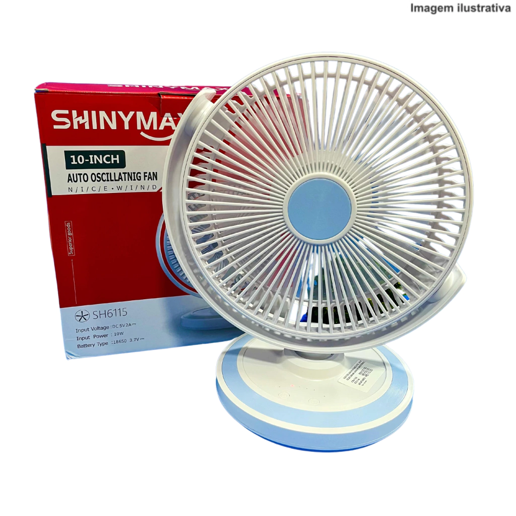 we-38-373e052e66d4197b6817377445583019-1024-1024 Ventilador Portátil 10” SH6115 Shinymax – Silencioso e Eficiente - Imagem 1