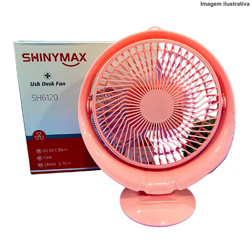we-40-7f2b809f05589cb9f117377452677028-1024-1024 Mini Ventilador Portátil USB SH6120 Shinymax – Silencioso e Eficiente - Imagem 1