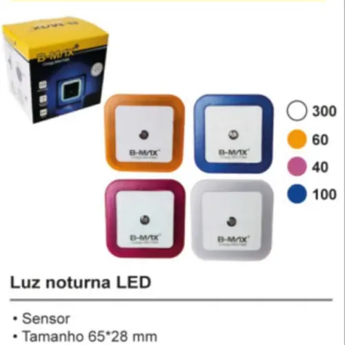 Luz Noturna LED com Sensor BM-F986 – Iluminação Automática e Econômica