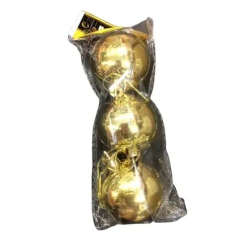 Bolas de Natal Sortidas C/3 Und 10060 – Decoração de Fim de Ano